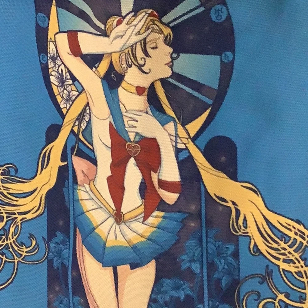Society6 Sailor Moon Au Claire De Lune blue tote bag